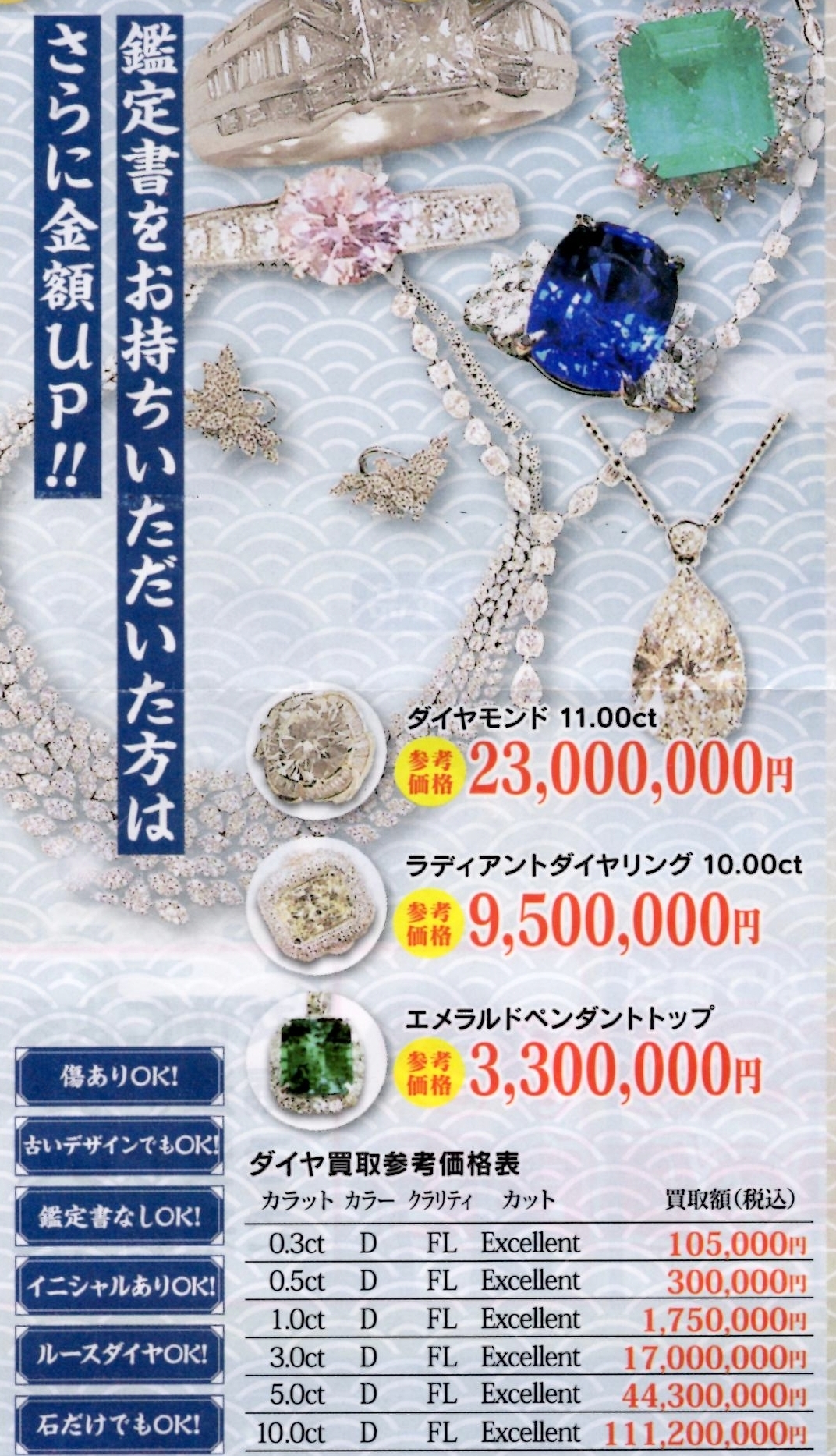 買取大吉 アル・プラザ醍醐店のダイヤ・宝石買取案内。鑑定書なしや石だけでも相談可能