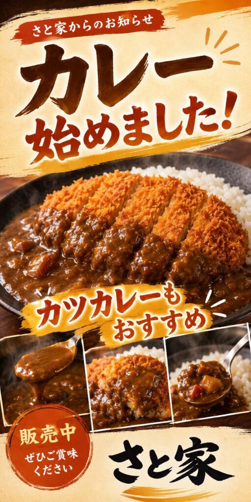 さと家】カレー始めました！カツカレーもおすすめ | アルプラザ醍醐