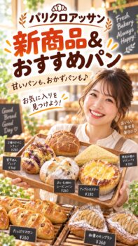 パリクロアッサン|新商品&おすすめパンがずらり!甘いパンからおかずパンまで楽しめます